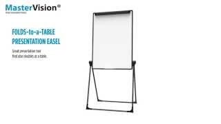 MasterVision Folds-to-a-Table Presentation Easel