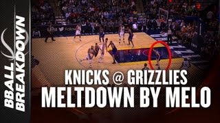 Knicks at Grizzlies: Meltdown By Melo Makes Memphis Make Good