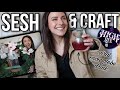 SESH & CRAFT...A VLOG | the viral snow globe drink & stoney crafting