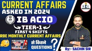 IB ACIO Tier-1 | FIRST 4 SHIFTS Current Affairs| TCS latest Exams current affairs analysis🔥