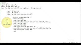 Java | Swing package 'JSpinner - SpinnerNumberModel - add ChangeListener' | CodeLearning