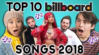 COLLEGE KIDS REACT TO TOP 10 SONGS OF 2018 (Billboard Hot 100)