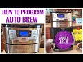 How To Program Auto Brew Cuisinart DGB-400 Grind & Brew 12 Cup Coffee Maker SET TIME