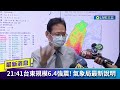 21 41地牛翻身 台東發生規模6.4強震 最大震度6級國家警報大響 氣象局：兩天內不排除規模5餘震 ｜【直播回放】 20220917｜三立新聞台