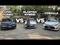 Is mein sey behtar kaun? Civic vs Elantra vs Corolla