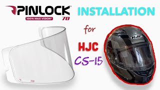 PINLOCK 70 Fog Resistant Lens | Paano i install sa HJC CS-15 Helmet? | ArkiRJ Motovlog