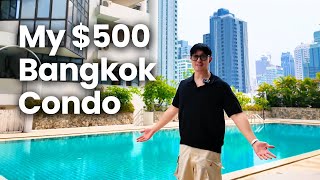 Touring My $500 Bangkok Condo | Renovated Huge 1 Bed in Thonglor