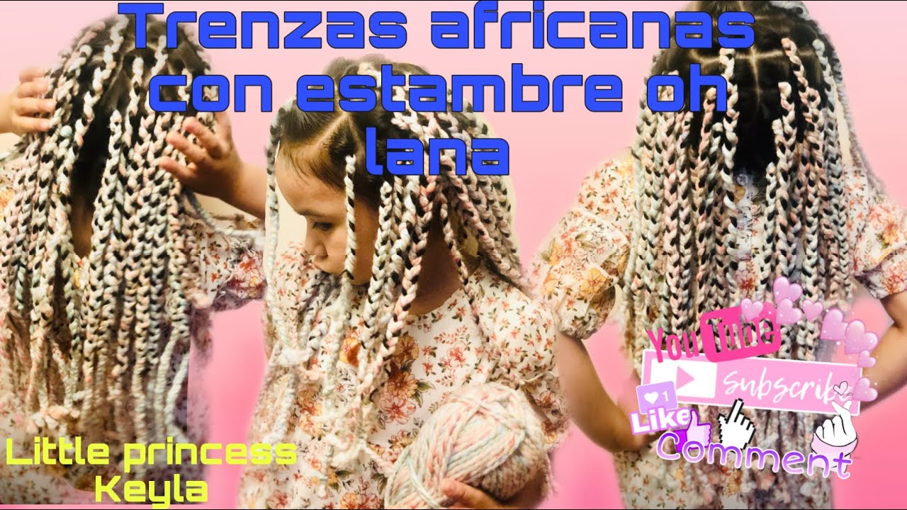 Cómo Hacer Trenzas Africanas Con Estambre Para Principiantes - YouTube