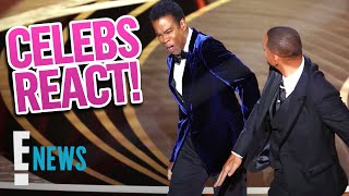 Will Smith's SLAP at Oscars 2022: Celebrities REACT | E! News