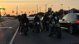 Tuned Kawasaki ZX4RR chasing big boys