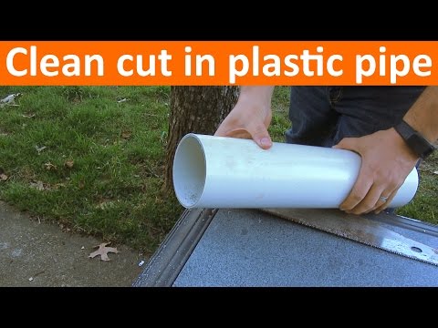 How to Cut PVC or ABS Pipe Straight How to Cut PVC or ABS Pipe Straight