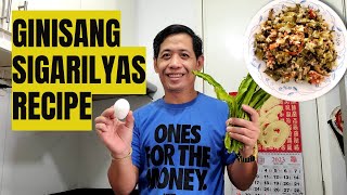 How to cook Ginisang Sigarilyas with egg. Simply recipe \u0026 Easy to cook. Yummy and affordable.