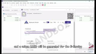SQL e Invoice - Submit Sales Consolidate E-Invoice