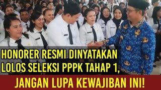 Honorer Resmi Dinyatakan Lolos Seleksi PPPK Tahap 1, Jangan Lupa dengan Kewajiban Ini!