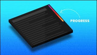 Creative Page Scroll Progress Bar | Html CSS & jQuery