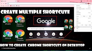 How to Create a Multiple Chrome shortcuts in Desktop 2021| Create Multiple Chrome Shortcut || Chrome