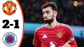 Manchester United Vs Glasgow Rangers 2-1 All Goals Highlight Today Match 2025