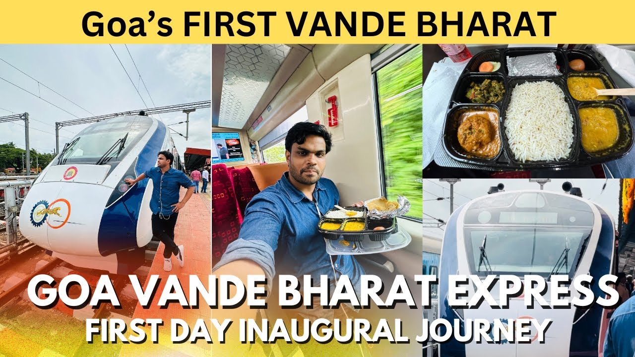 GOA VANDE BHARAT EXPRESS Inaugural Journey In AC Chair Car | MUMBAI GOA ...