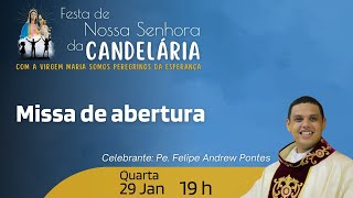 29/01/2025 - 18h | Terço e Missa de Abertura da Festa da Padroeira e Retorno das Imagens Peregrinas