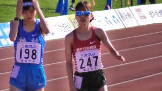 ホクレンDC2020網走大会。女子3000ｍA、MBAIRE Cynthia選手が8:56.05で1位。