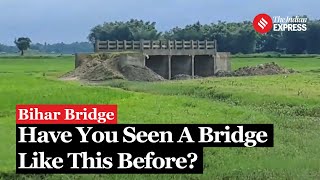 Bihar Bridge In Field: Bridge Built in Open Field at Bihar Village, No Road on Either Side