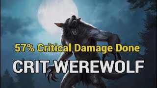 ESO - 57% Critical Damage Done - Werewolf Medium Gameplay!