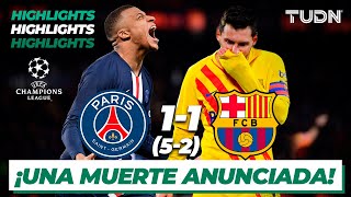 Highlights | PSG 1(5)-(2)1 Barcelona | Champions League 2021 - Cuartos | TUDN