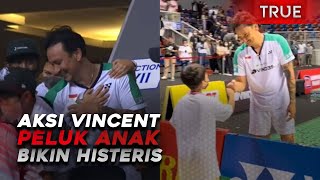 Juara Tepok Bulu 2022, Aksi Vincent Peluk Anak Bikin Penonton Histeris