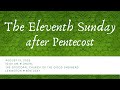 The Eleventh Sunday after Pentecost