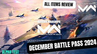 Modern Warships December Battle Pass 2024