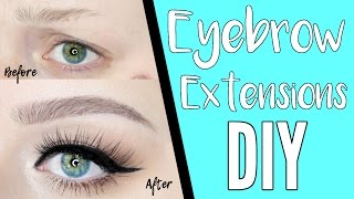 DIY EYEBROW EXTENSIONS