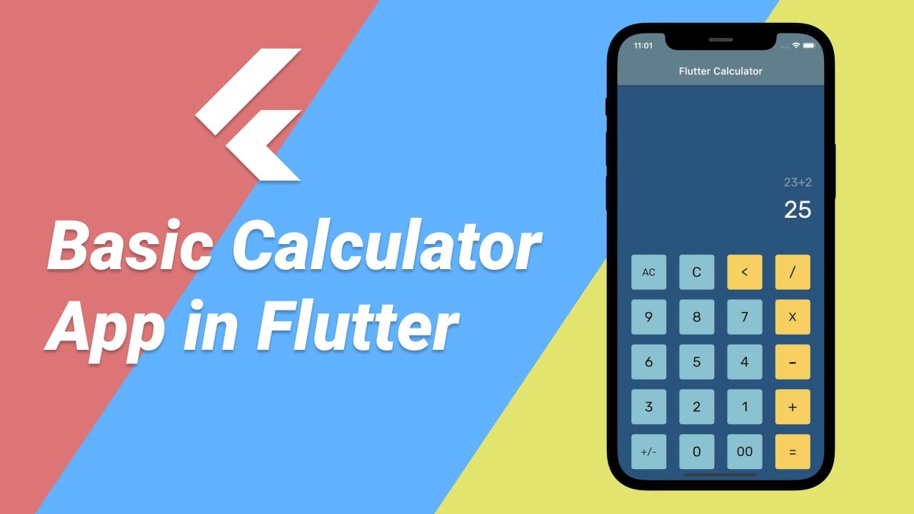 Basic Calculator App In Flutter Youtube