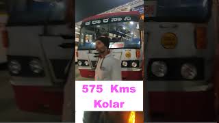 Longest Route of Kolar KSRTC Bus Depot #shorts