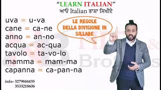 Le regole della divisione sillabe |Learn Italian with Nita and brothers