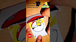 Easy Pokemon Pokeball Trick Using Origami #shorts #youtubeshorts #origami #pokemon #trending