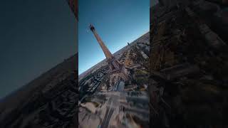 100% Google Earth 🤯🌎 Virtual FPV Flight through Paris: A Flyperlapse! 🤖 #drone #fpv