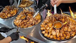 Insanely Delicious Korean BBQ!! Assorted Grilled Pork Barbecue  - Korean Street Food