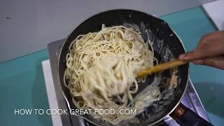 Tuna Cream Spaghetti Recipe - Easy Tuna Pasta - Pasta White Sauce - Spaghetti Tuna - Creamy Tuna