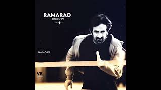 Ramarao on Duty teaser Background music # Telugu movie bgm whatsapp status # Sam C. S.