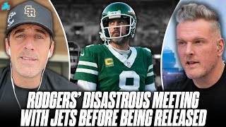 Aaron Rodgers Details Tense, Disastrous Meeting With Jets Before Being Released | Pat McAfee Show