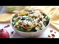 how to make apple walnut spinach salad