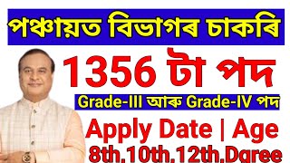 পঞ্চায়ত বিভাগৰ চাকৰি আহিল - Pnrd new recruitment 2024 | Assam jobs 2024 | Assam jobs vacancy 2024 |