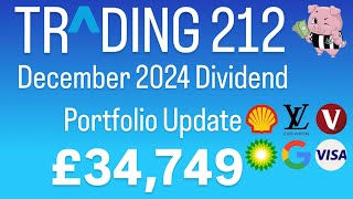 Trading 212 DECEMBER 2024 Dividend Update | BEST EVER MONTH!| How Much My £34,000+ Portfolio Paid Me