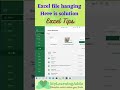 Hanging Excel File? | Magic tip to reduce file size of excel @MyLearningAdda