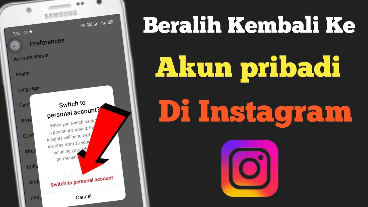 Cara Beralih Kembali Ke Akun Pribadi Di Instagram (Pembaruan Baru 2023 ...