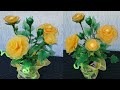 Stocking flowers || nylon rose  flower making || Stocking flower making | nylon  flower tutorial