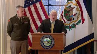 West Virginia governor holds news conference on storm, flooding recovery