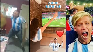 Argentina 2 - 1 australia🇦🇺 & messi scored goal fans get crazy 😃