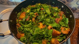 Pork ra rayo saag || #sonada #darjeeling #loveyourself #agastya ||pork rayo saag recipe ||#pork