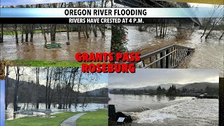 Oregon rivers flood due to heavy rain